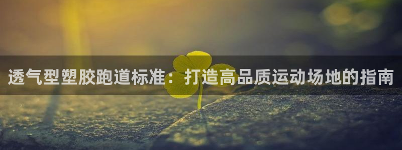 谈球吧官网在线入口免费观看：透气型塑胶跑道标准：打造高品质运动场地的指南