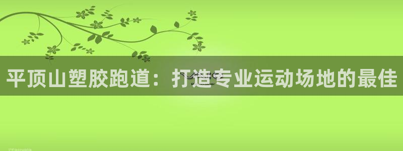 谈球吧体育app下载官网手机版苹果：平顶山塑胶跑道：打造专业运动场地的最佳