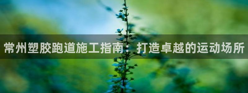 谈球吧可靠吗：常州塑胶跑道施工指南：打造卓越的运动场所