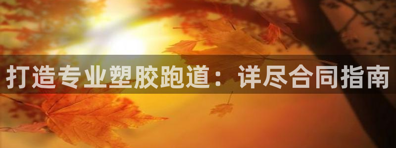 谈球吧体育app下载中心官方最新版：打造专业塑胶跑道：详尽合同指南