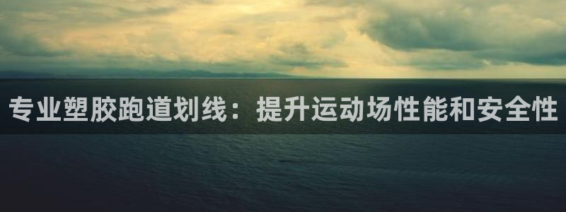 谈球吧在线登录：专业塑胶跑道划线：提升运动场性能和安