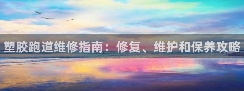 谈球吧下载：塑胶跑道维修指南：修复、维护和保养攻略